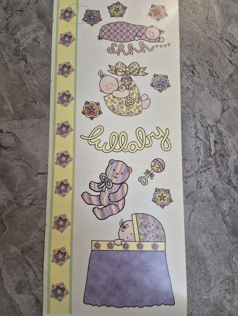 Vintage 2003 Baby Scrapbook Stickers